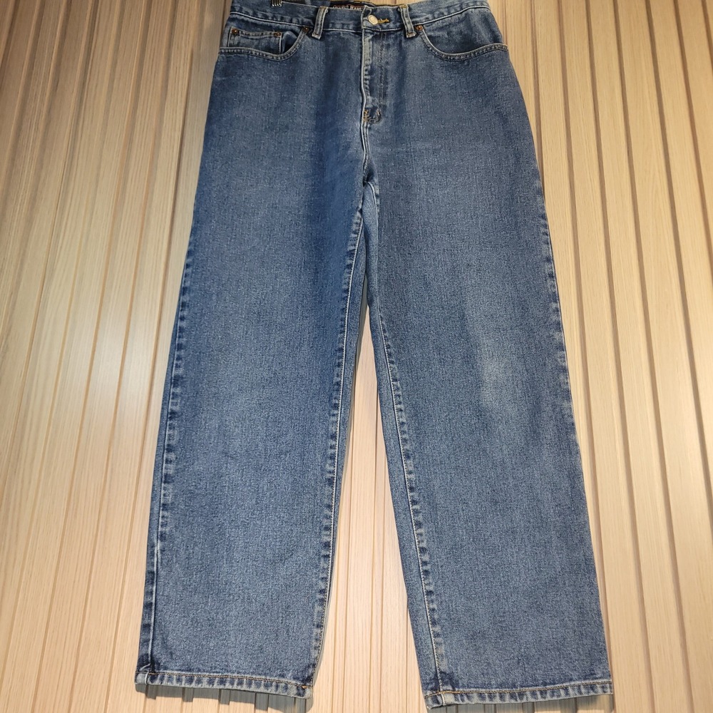 Limited Jeans Vintage Relaxed Straight Leg Medium Wash Denim Jeans Sz 12 Short